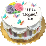Торта с цветя 4